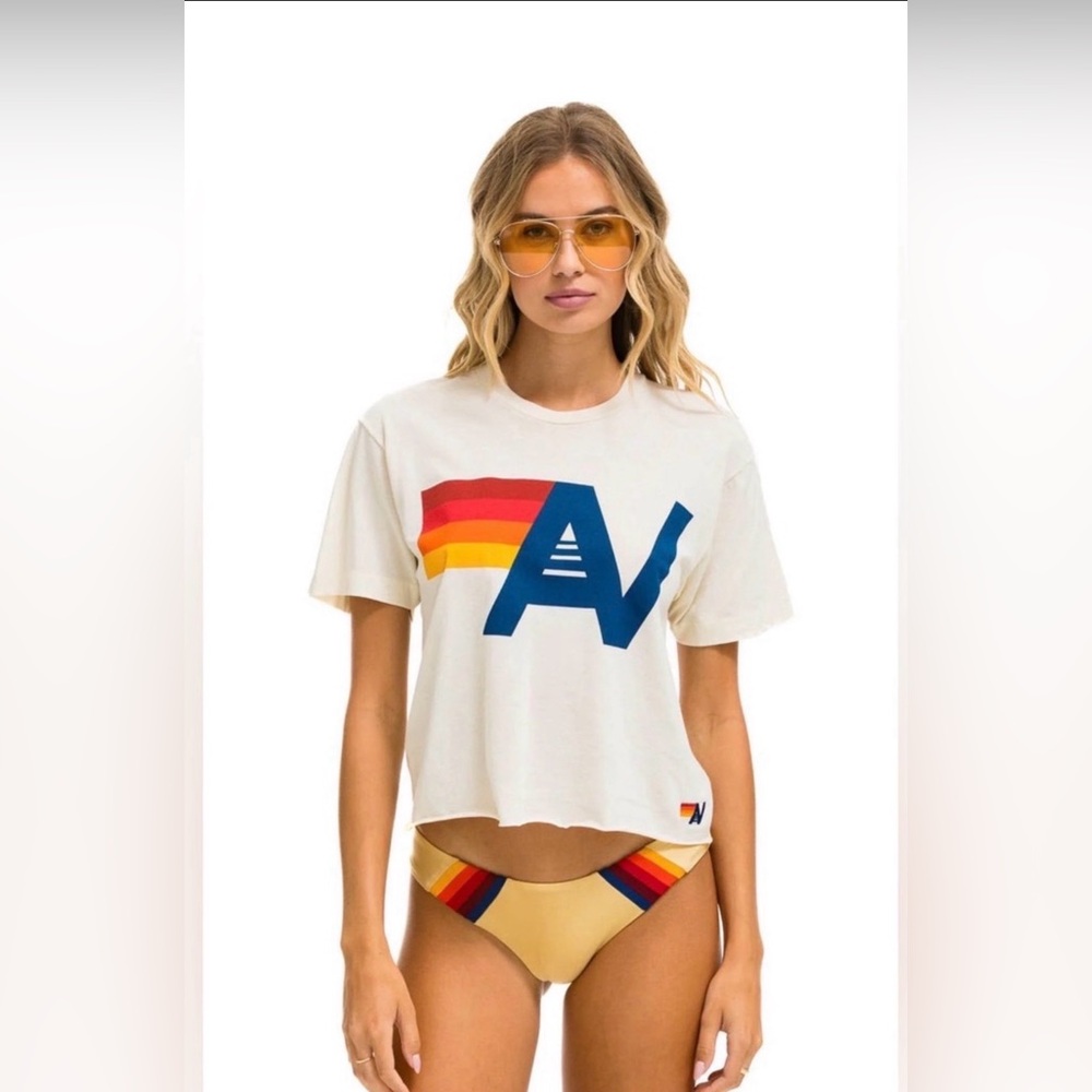 Aviator Nation Logo Boyfriend Tee